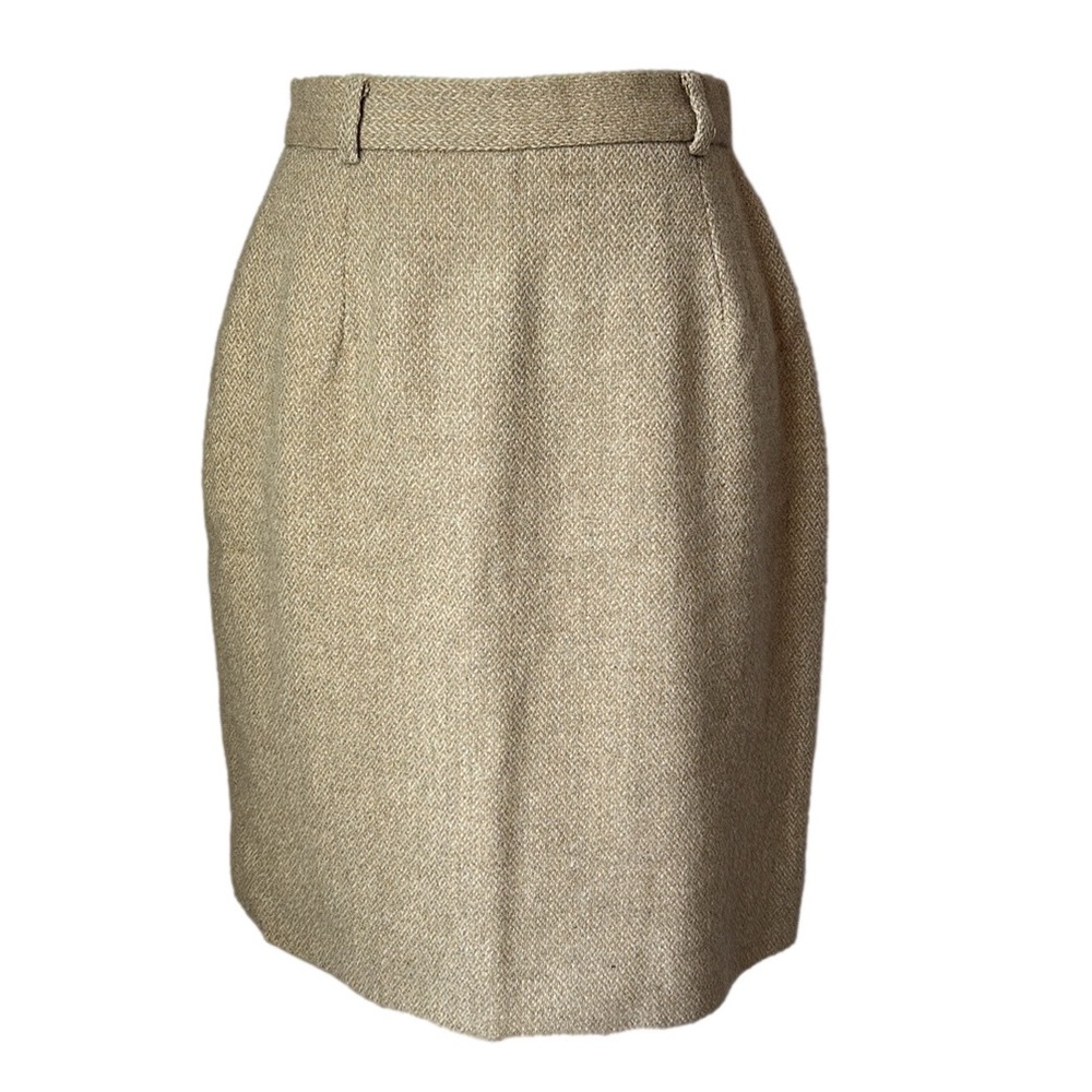 Vintage Ralph Lauren Blue Label 100% Wool Skirt (ILGWU) Made In USA Tag Size 6 - Picture 3 of 13